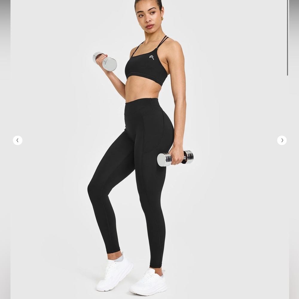 Oner Active - UNIFIEDMOVE HIGH WAISTED POCKET LEGGINGS WHITE LOGO